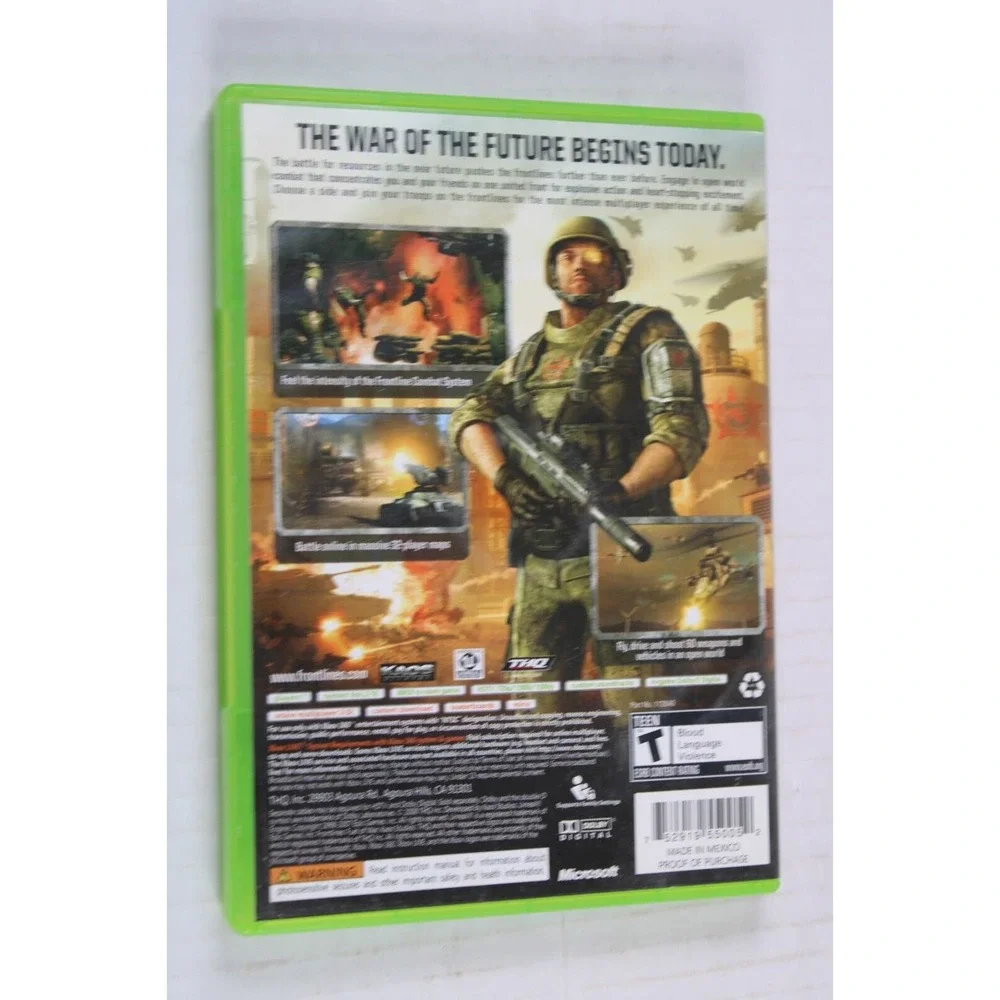 Frontlines: Fuel of War (Microsoft Xbox 360, 2008) Authentic, tested